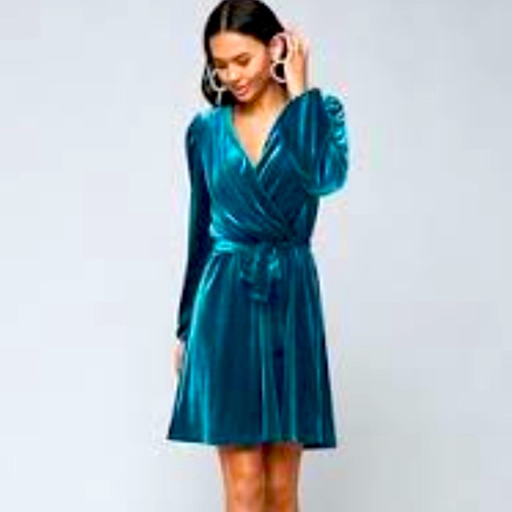 Bebe Faux Wrap Dress XS